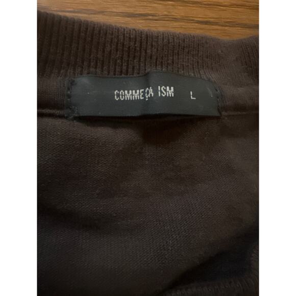 Men L Comme Ca Ism Brown Crewneck Long Sleeved Shirt Top Tee Pocket Japan - Picture 4 of 7